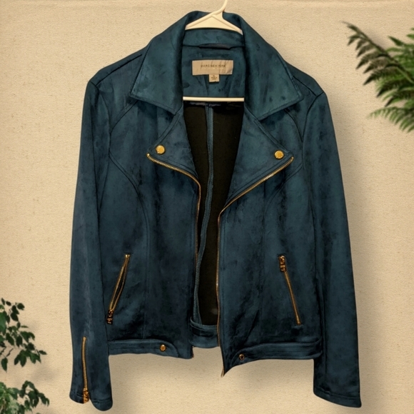 Andrew Marc Jackets & Blazers - NWOT Andrew Marc Velvet Moto Jacket, Women's Size XL
